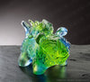 LIULI Crystal Tiger Figurine, The Power of Happiness