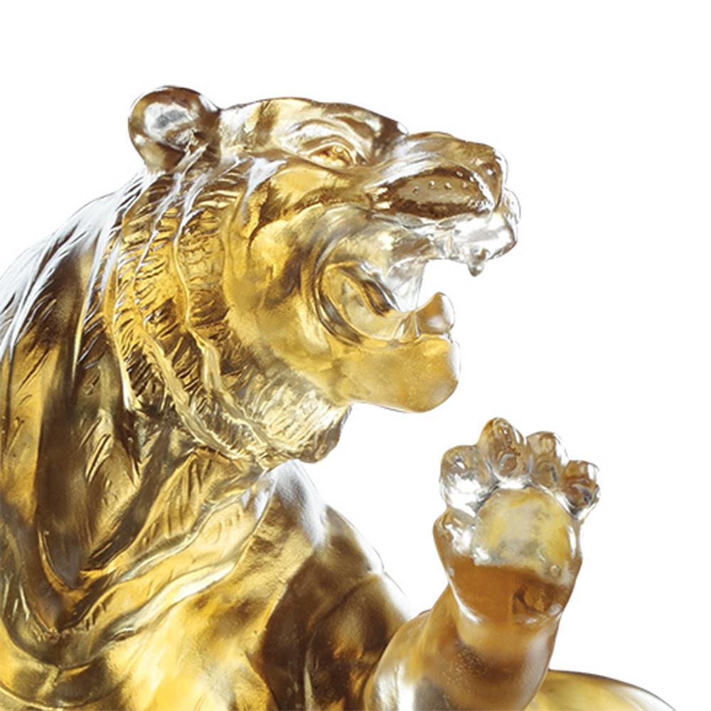 Crystal Animal, Tiger, Eight Thousand Miles - LIULI Crystal Art