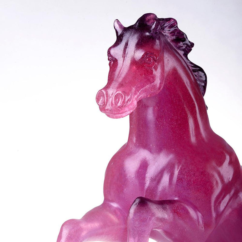 The Vast Sky (Invincible) - Crystal Horse Figurine - LIULI Crystal Art
