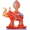 Crystal Animal, Elephant, Six Tusked Elephant of Universal Light (Set of 2pcs) - LIULI Crystal Art