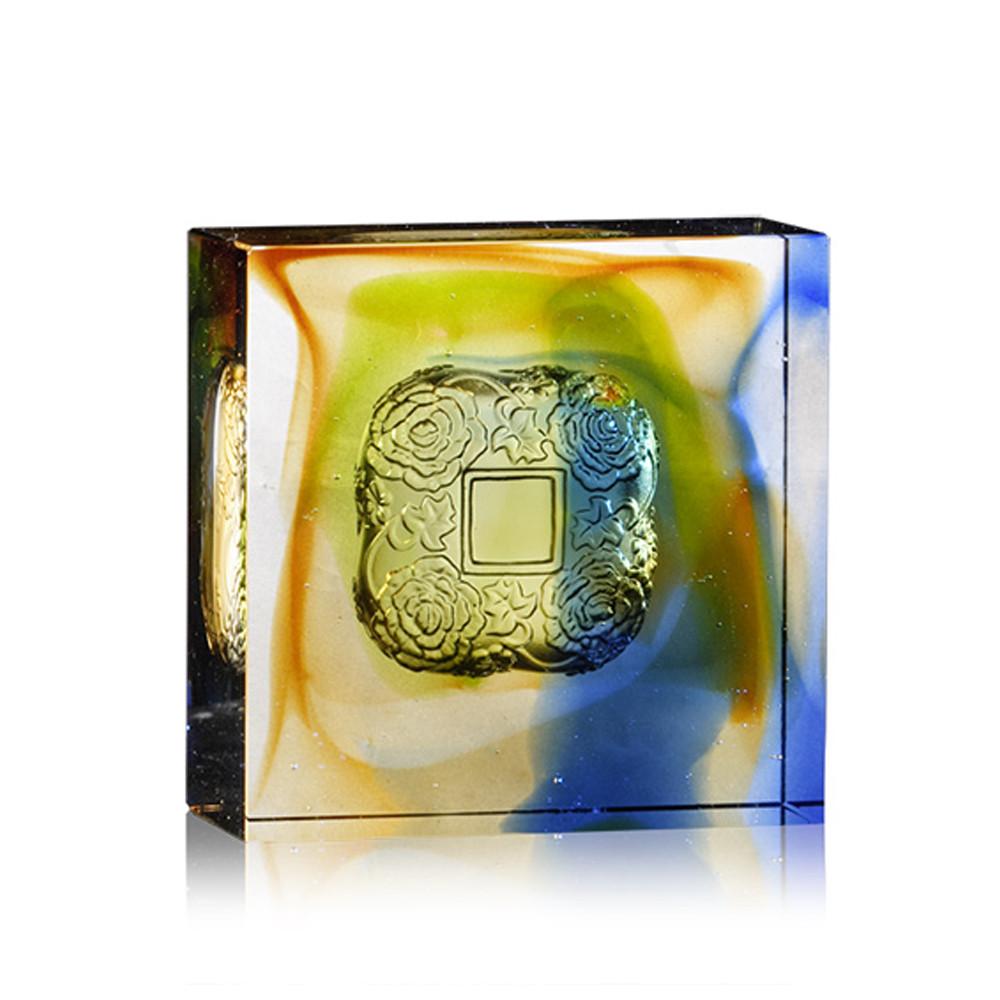 Crystal Paperweight, Complete Magnificence - LIULI Crystal Art