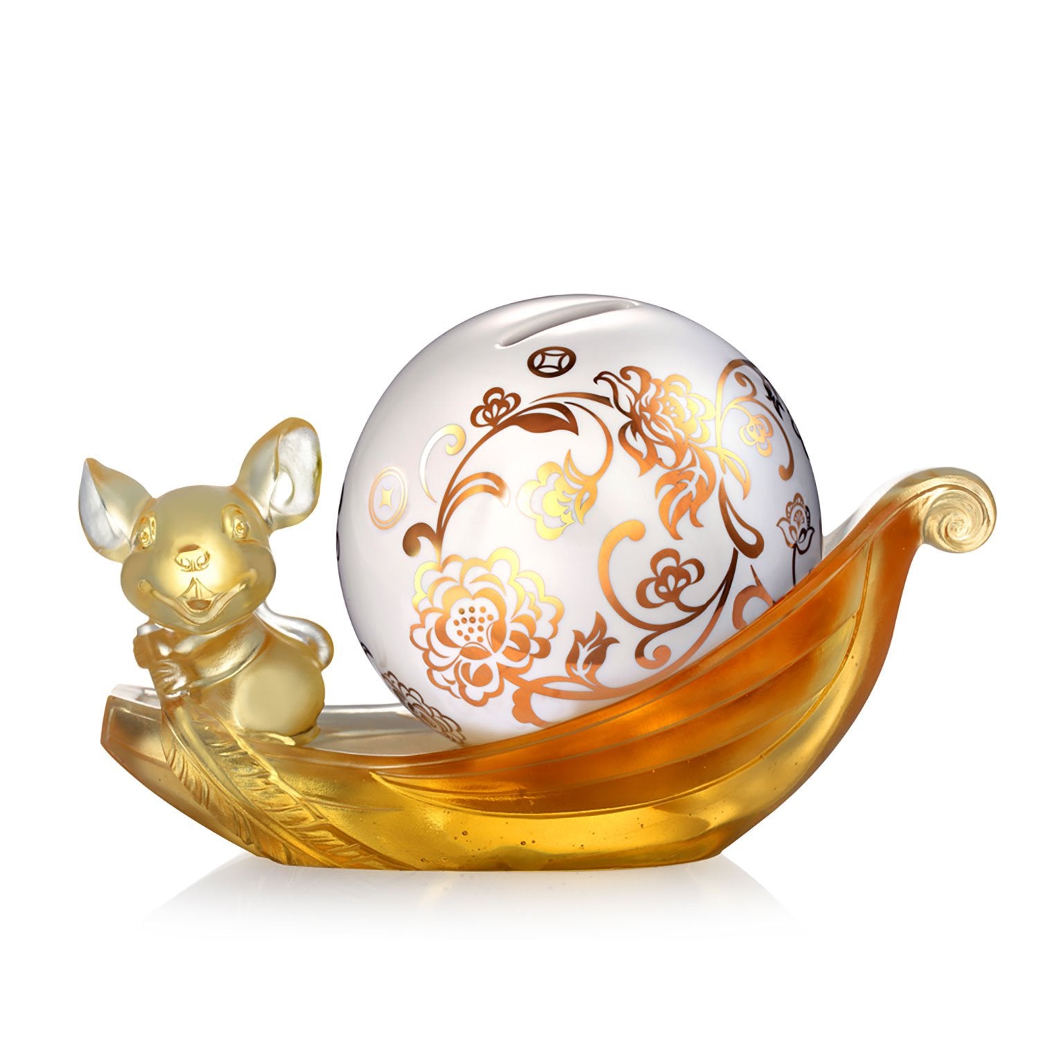 Popular Amore Jewell Chinese Zodiac Collection - Rat - Liuli Crystal Glass FengShui Ornament Home Office Decoration Birthday Gift- 琉璃生肖~鼠