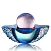 Crystal Paperweight, Feng Shui, As The Good World Turns-Kindness Turns This Good World - LIULI Crystal Art