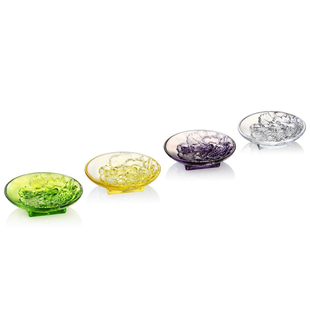 Fragrant Aerial Dance (Saucer) - Tableware (Set of 4pcs) - LIULI Crystal Art