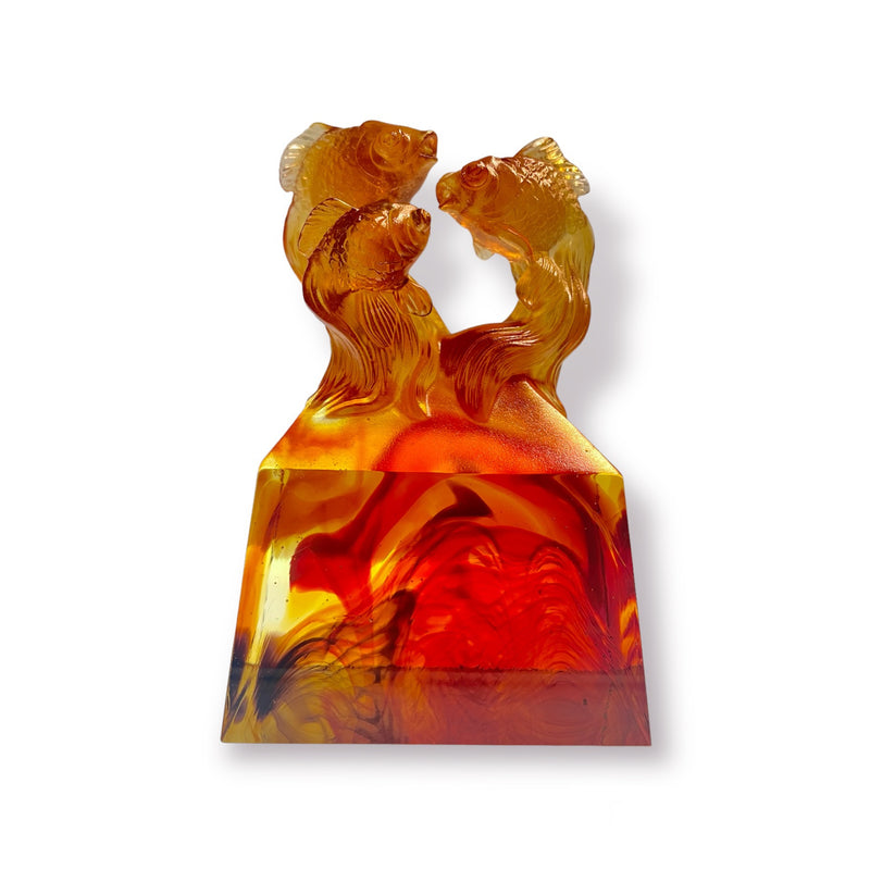 Crystal Fish Figurine (Opportunity), Vitality Created Together