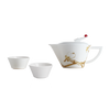 Bone China Tea Set (1 Tea Pot & 2 Cups), Little Teapot—Plump Little Bird